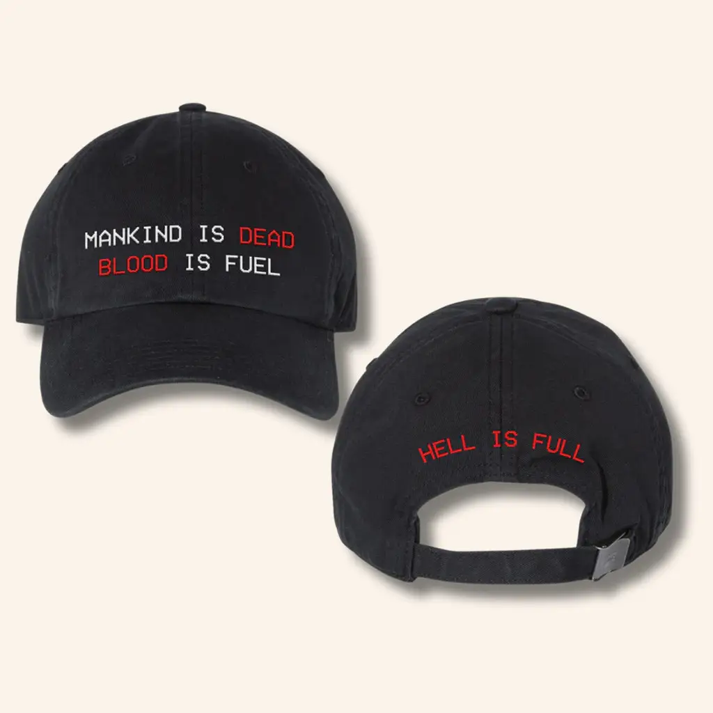 ULTRAKILL Merch Hell Is Full Hat ULTRAKILL Embroidered Hat Gift Ideas For Husband ULTRAKILL Merch Hell Is Full Hat ULTRAKILL Embroidered Hat Gift Ideas For Husband - Image 1