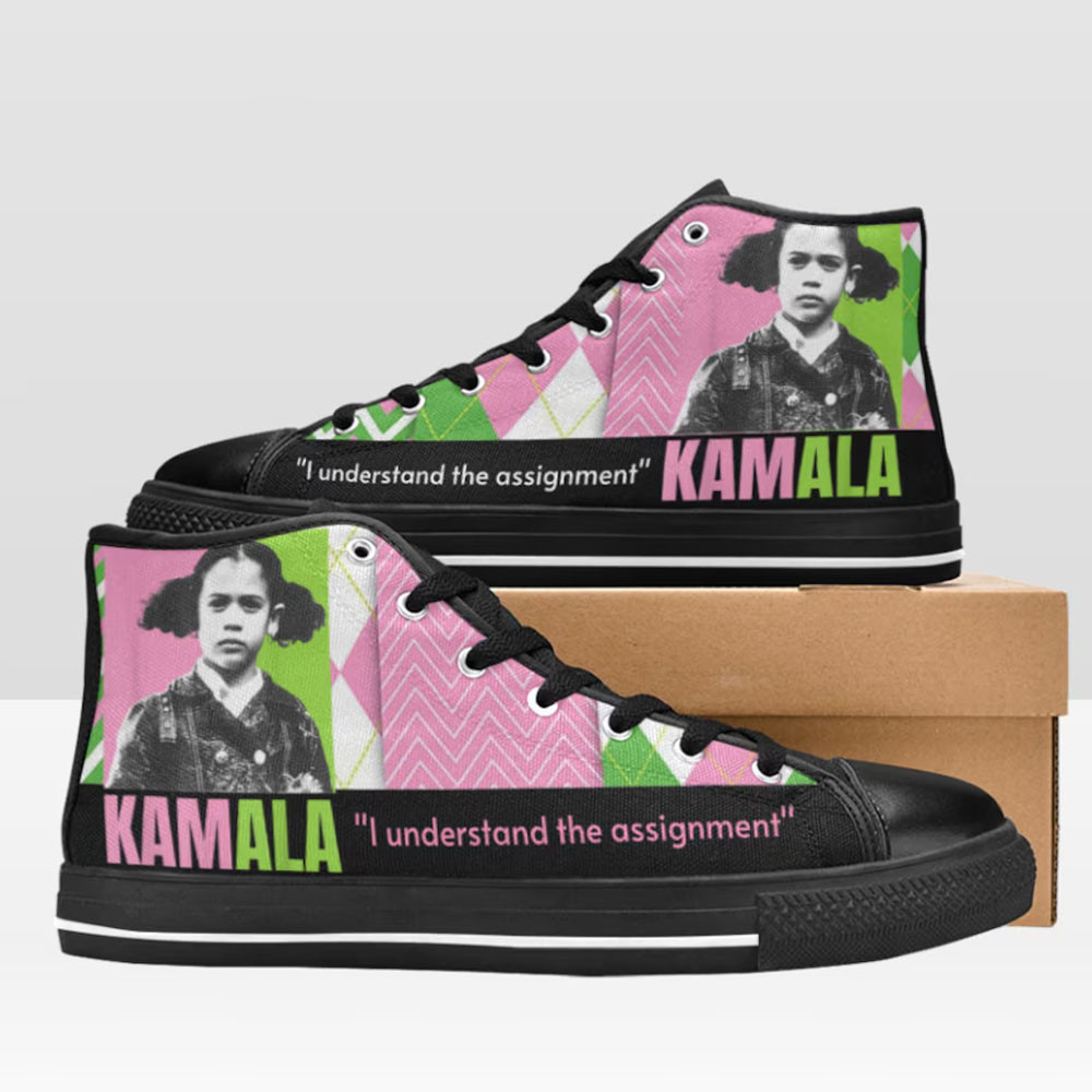 Understand The Assignment Kamala Harris 2024 High Top Sneaker Political Shoes Gifts Understand The Assignment Kamala Harris 2024 High Top Sneaker Political Shoes Gifts - Image 1