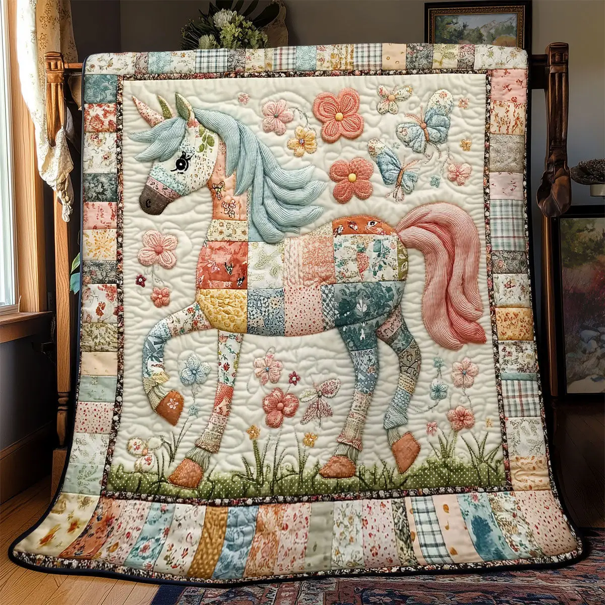 Unicorn Bliss Quilt Thoughtful Quilt Blanket Gift for Loved Ones