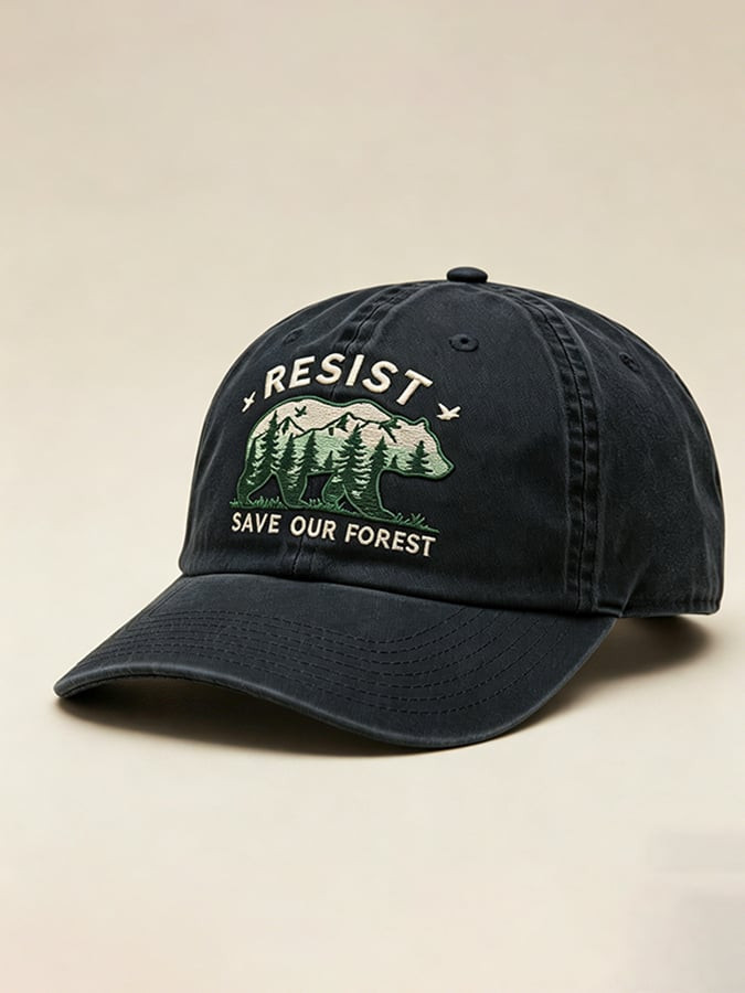 Unisex Resist Save Our Forset Bear Hat Rebuilding The USFS Merch Gift For Nature Lovers Unisex Resist Save Our Forset Bear Hat Rebuilding The USFS Merch Gift For Nature Lovers - Image 1