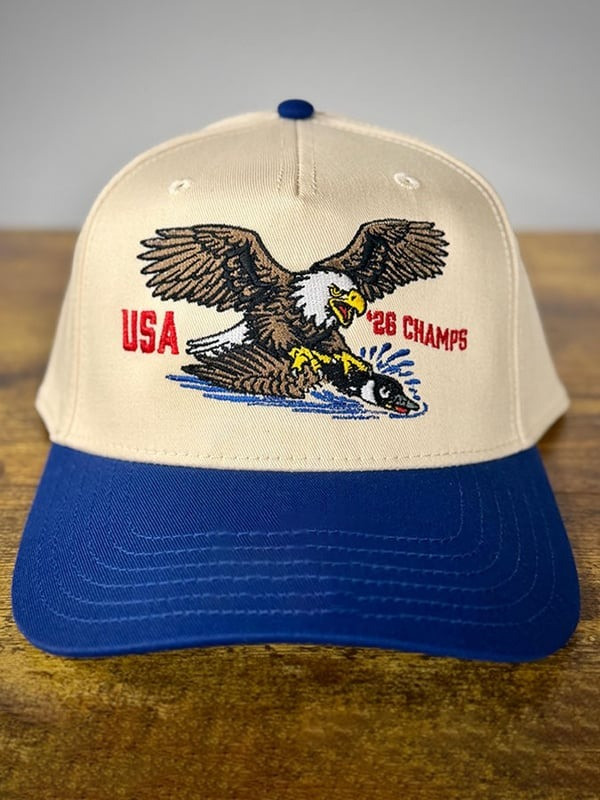 Unisex Retro USA Hockey Dad Hat USA '26 Champs Ball Cap Unique Gift For Hockey Lovers