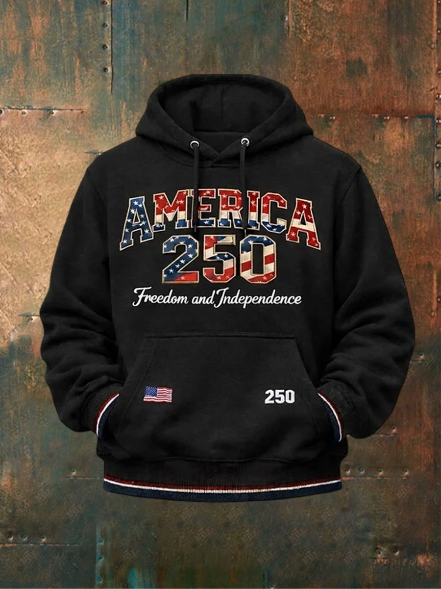 Unisex USA 250th Anniversary Hoodie 250 Years Of Defending Liberty Apparel Patriotic Gifts