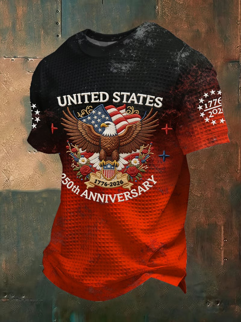 United States 1776 2026 250th Anniversary Eagle Shield T-Shirt Patriotic Tee Best Gift For All Family