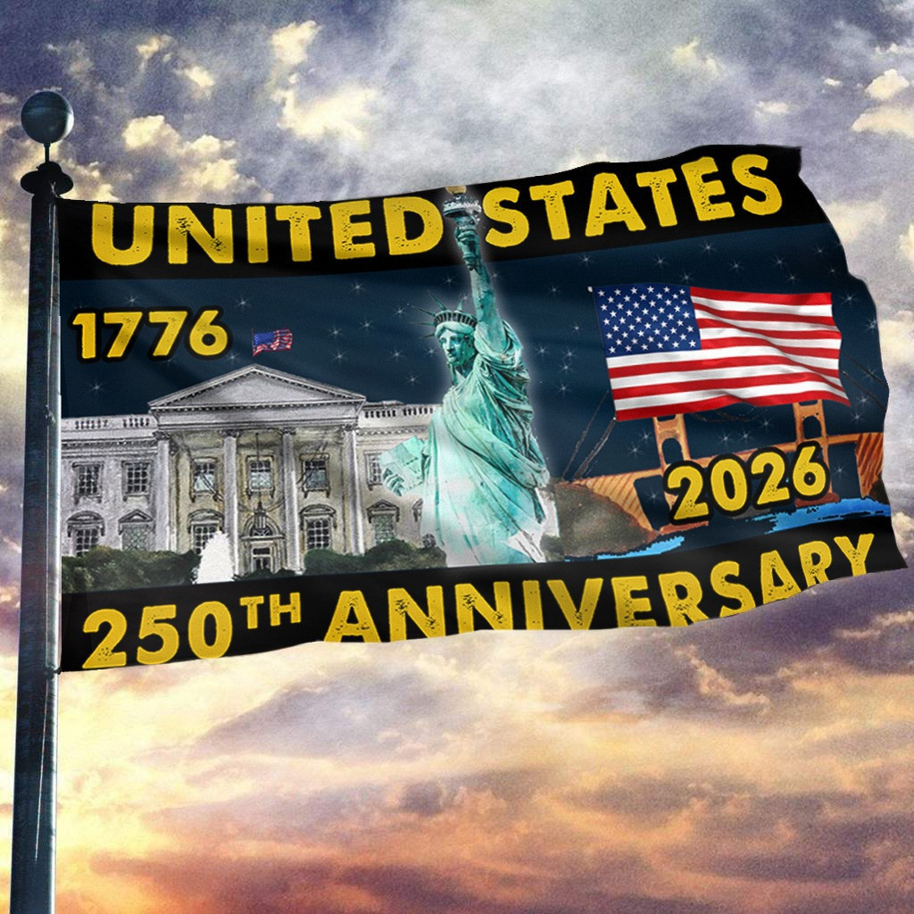 United States 1776 2026 250th Anniversary Flag Liberty Outdoor Decor Gift Ideas United States 1776 2026 250th Anniversary Flag Liberty Outdoor Decor Gift Ideas - Image 1
