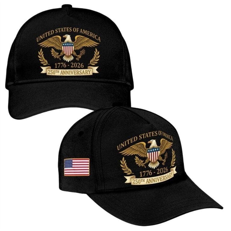 United States 250th Anniversary Eagle Baseball Cap American Eagle Merch Gifts For Teens