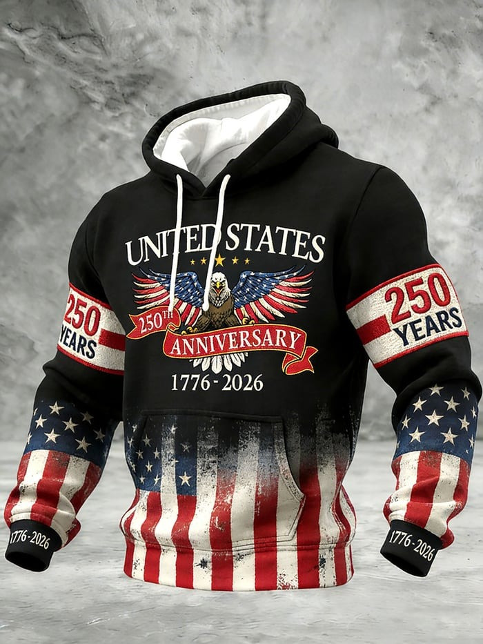 United States 250th Anniversary Hoodie 1776-2026 Patriotic USA Apparel Gift For Fans