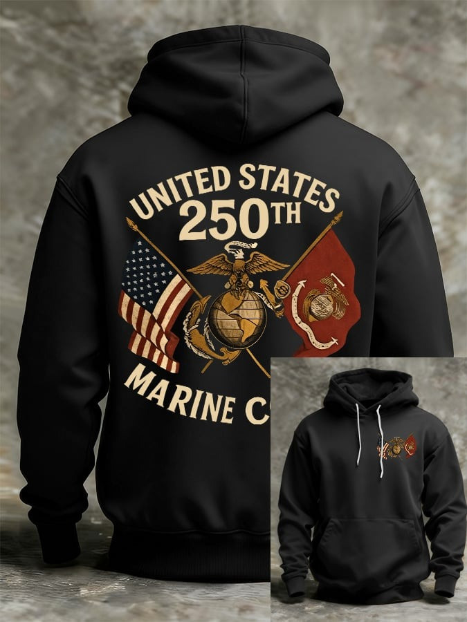 United States 250th Anniversary Hoodie Patriotic Eagle Flag Military Pullover Gift For Men United States 250th Anniversary Hoodie Patriotic Eagle Flag Military Pullover Gift For Men - Image 1