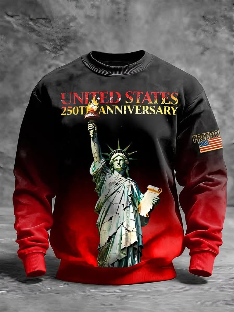 United States 250th Anniversary Sweatshirt Freedom 1776 2026 Apparel Gift For Dad