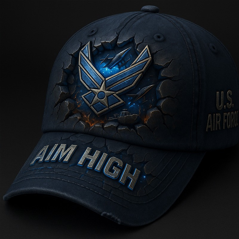United States Air Force Veteran Hat Aim High Military Cap Gifts For Friends