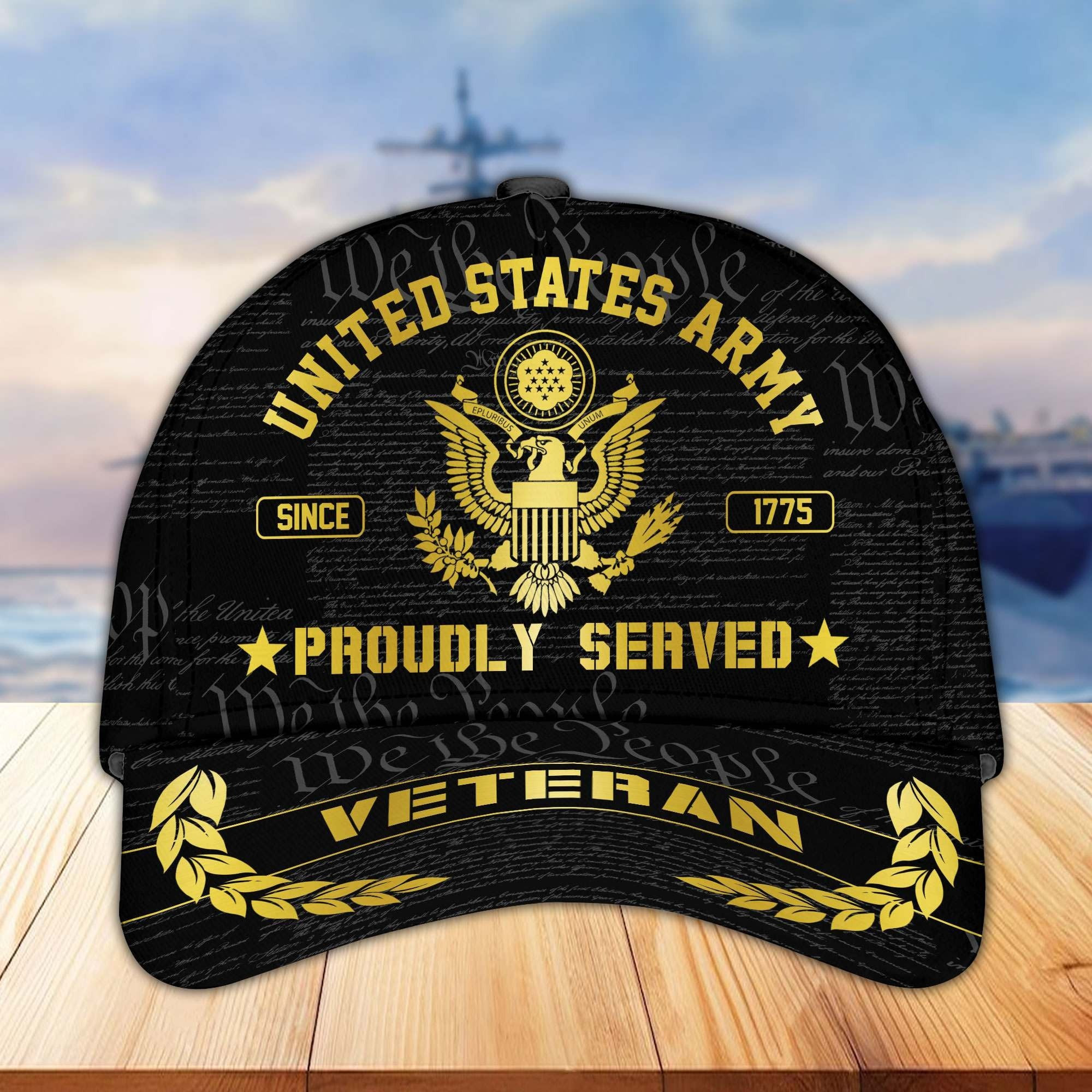 United States Army Hat Proudly Serverd Veteran Cap Best 4th of July Gift for Dad