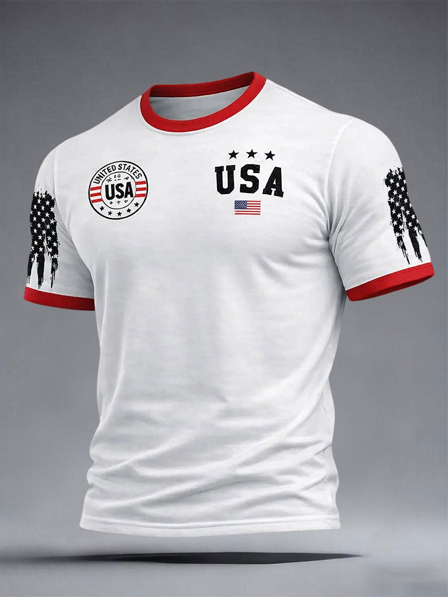 United States Flag Shirt 250th Anniversary Men's Clothes USA Pride Wears
