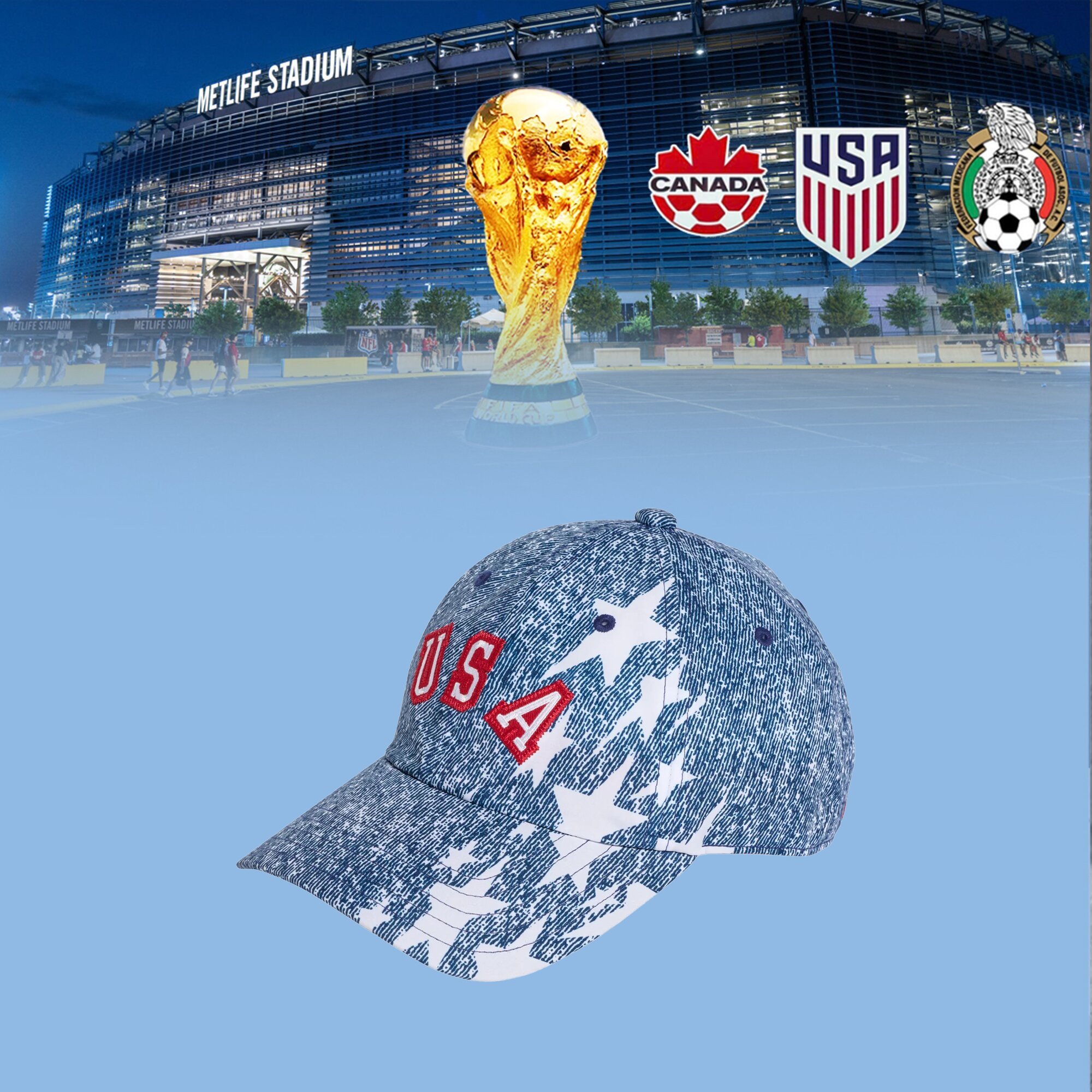United States National Team Hat FIFA World Cup 2026 Baseball Cap Gift For Soccer Lovers