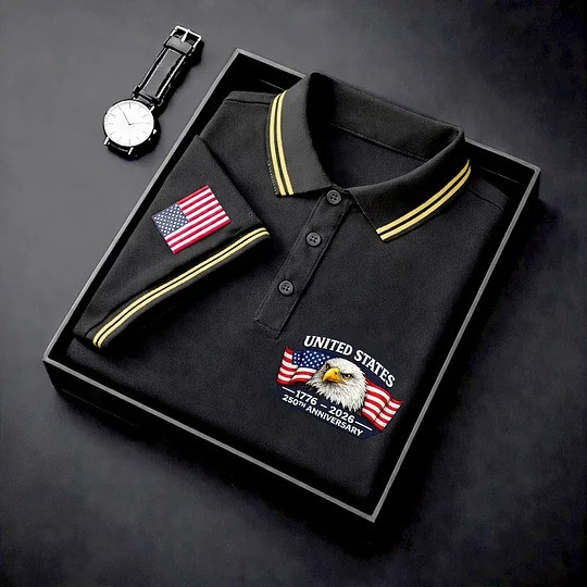United States Of America Polo Shirt USA 250Th Anniversary Shirt 4Th Of July Gift