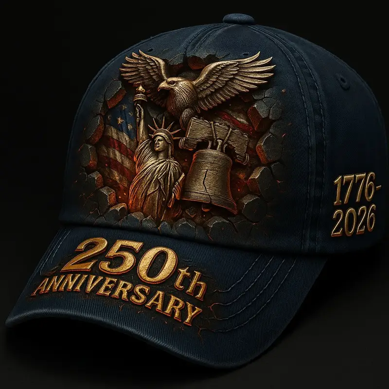 United States Veteran Hat 250th Anniversary 1776 2026 Cap Independence Day Patriotic Gifts