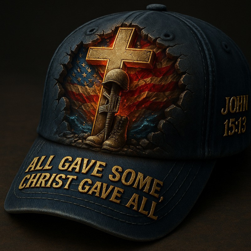 United States Veteran Hat All Gave Some Cross John 15'13 Cap Gifts For Patriots