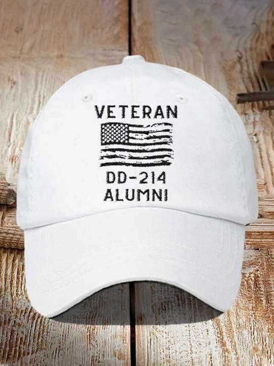 United States Veteran Hat DD-214 Alumni America Flag Military Cap Patriotic Gifts