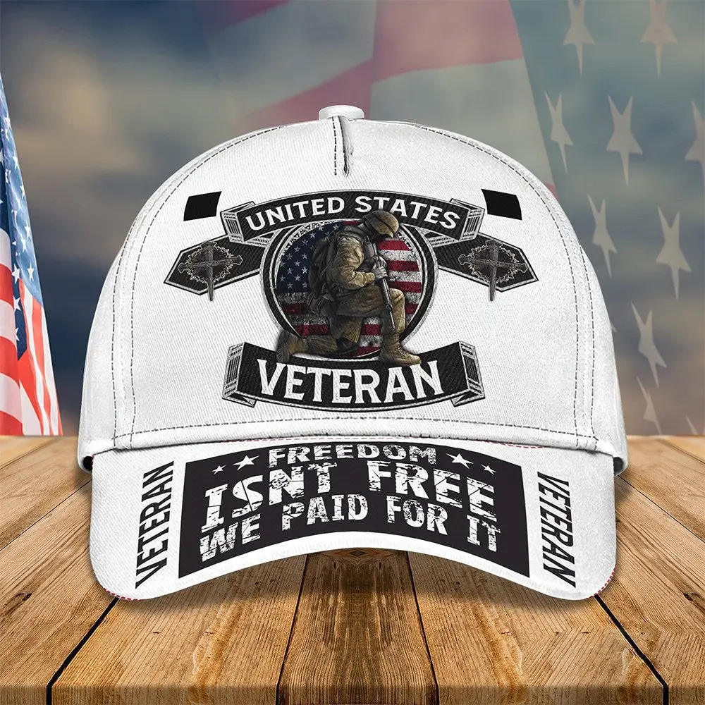 United States Veteran Hat Freedom Isn'T Free We Paid For It Veterans Day Presents -WearandDecor