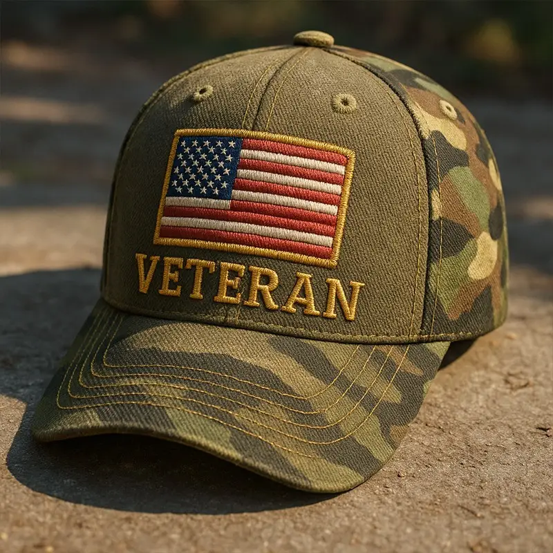 United States Veterans Camo Hat Us Flag Veterans Cap Best Gifts For Patriotics