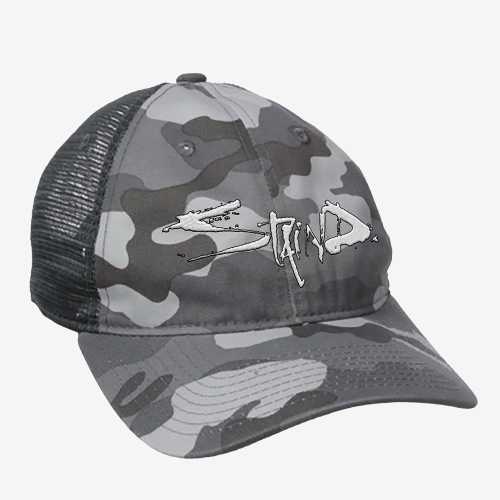 Urban Camo Logo Hat American Rock Staind Band Trucker Hat Present For Music Listener