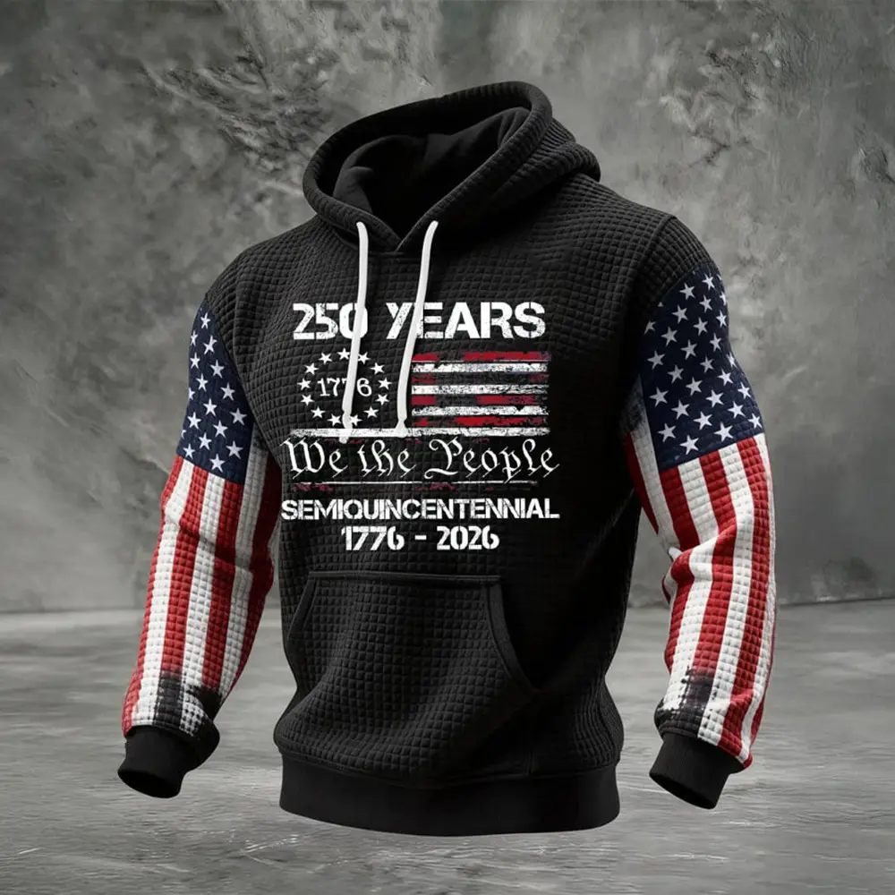 US 250 Years 1776 2026 We The People Hoodie Semiquincentennial Merch Patriotic Gifts For Men US 250 Years 1776 2026 We The People Hoodie Semiquincentennial Merch Patriotic Gifts For Men - Image 1