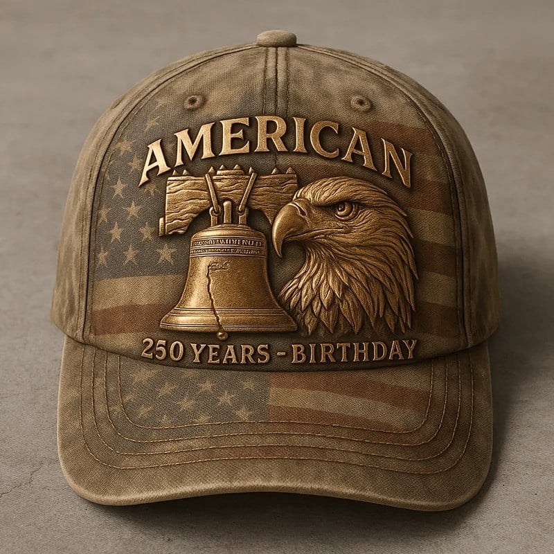 US 250 Years Birthday Patriotic Eagle Hat Independence Day Baseball Cap Gift For Patriots