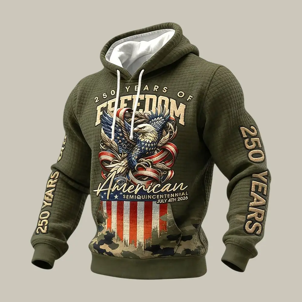 US 250 Years Of Freedom Commemorative Hoodie 1776 2026 Merch Gift For Patriotic People US 250 Years Of Freedom Commemorative Hoodie 1776 2026 Merch Gift For Patriotic People - Image 1