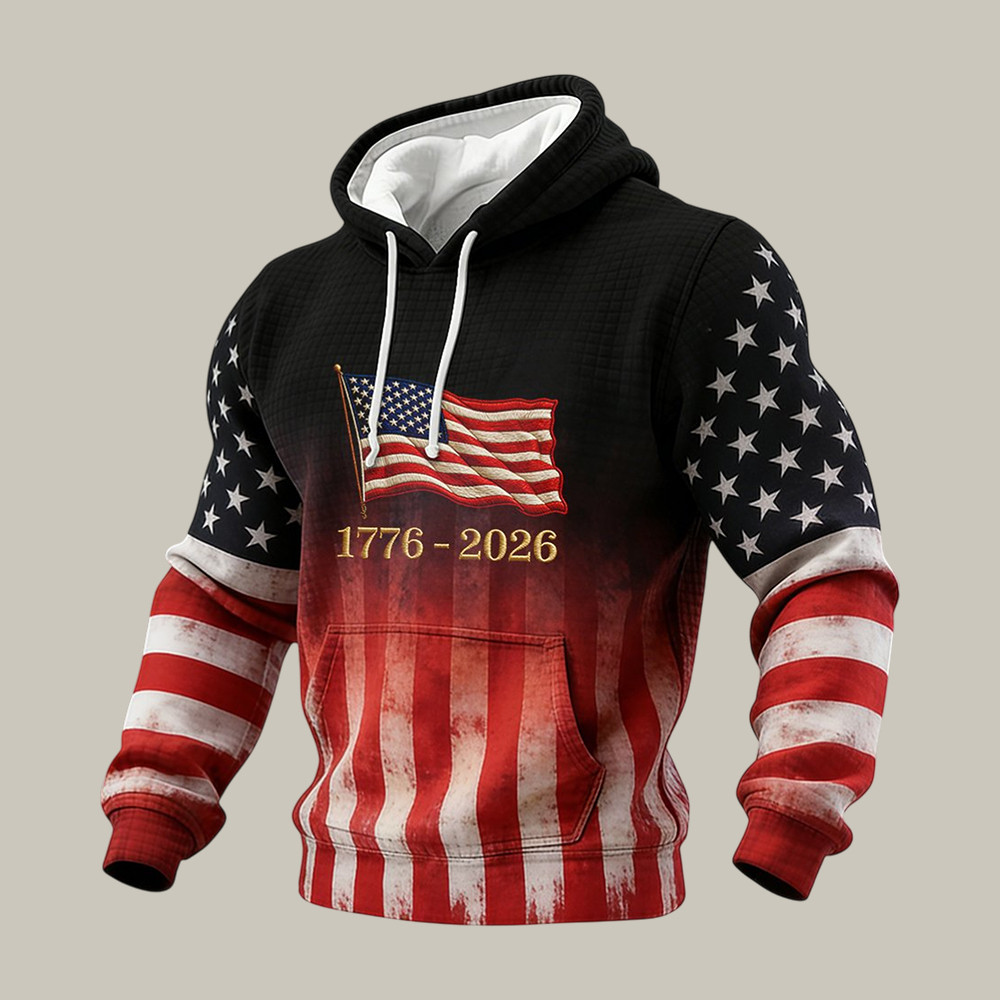 US 250th Anniversary 1776 2026 Commemorative Hoodie July 4 Outfits Present For Patriots