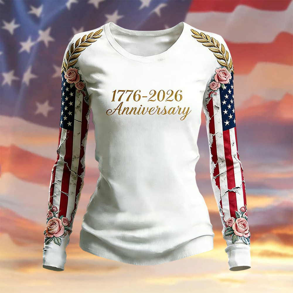 US 250Th Anniversary 1776 2026 Long Sleeve Shirt Patriotic Apparel 4th Of July Present US 250Th Anniversary 1776 2026 Long Sleeve Shirt Patriotic Apparel 4th Of July Present - Image 1
