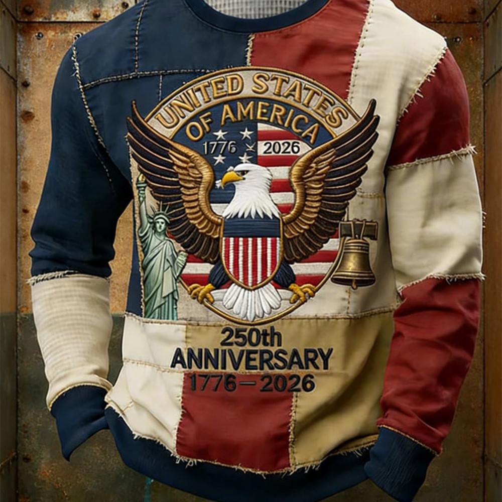 US 250Th Anniversary 1776 2026 Long Sleeve Shirt Semiquincentennial Merch Gifts For Father