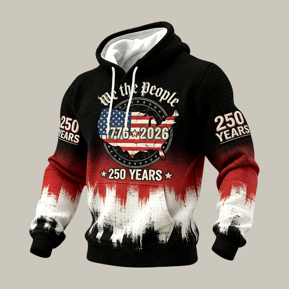 US 250th Anniversary Commemorative Design Hoodie Independence Day 2026 Merch