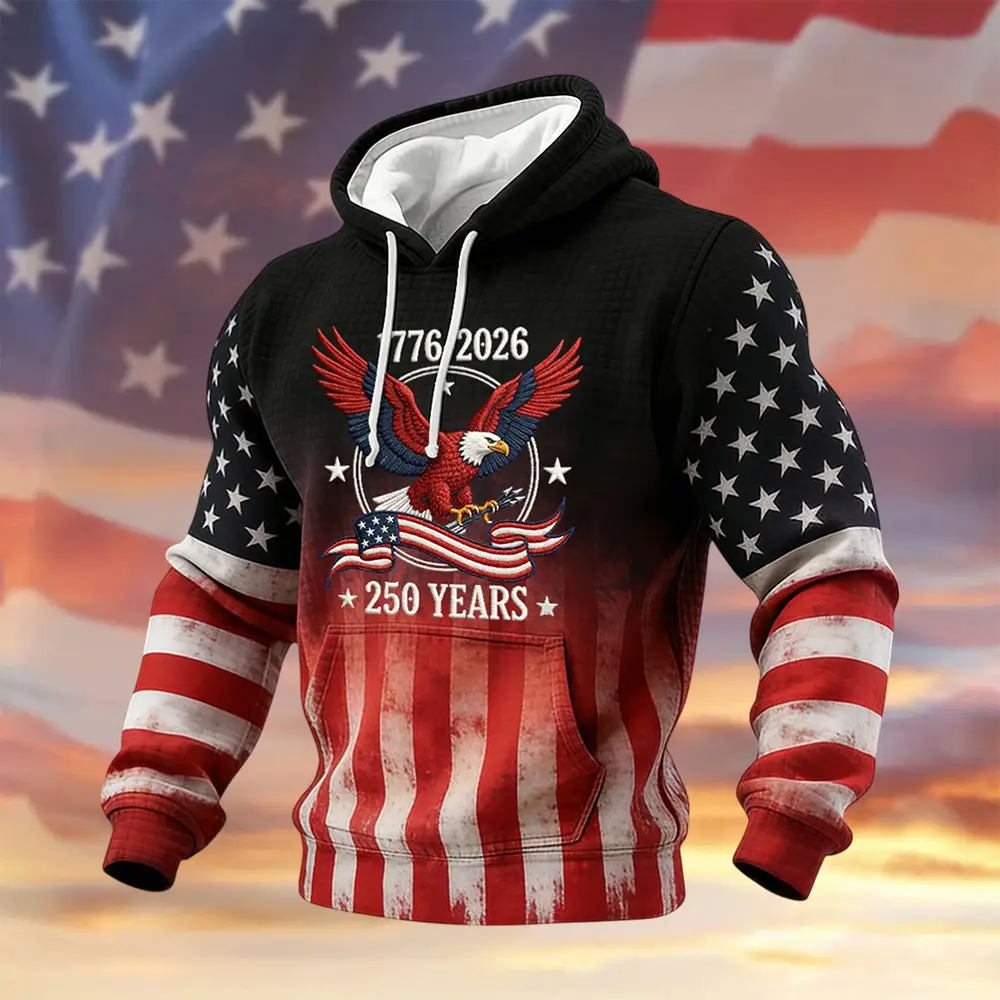 US 250th Anniversary Commemorative Hoodie Independence Day Merch Patriotic Gift US 250th Anniversary Commemorative Hoodie Independence Day Merch Patriotic Gift - Image 1