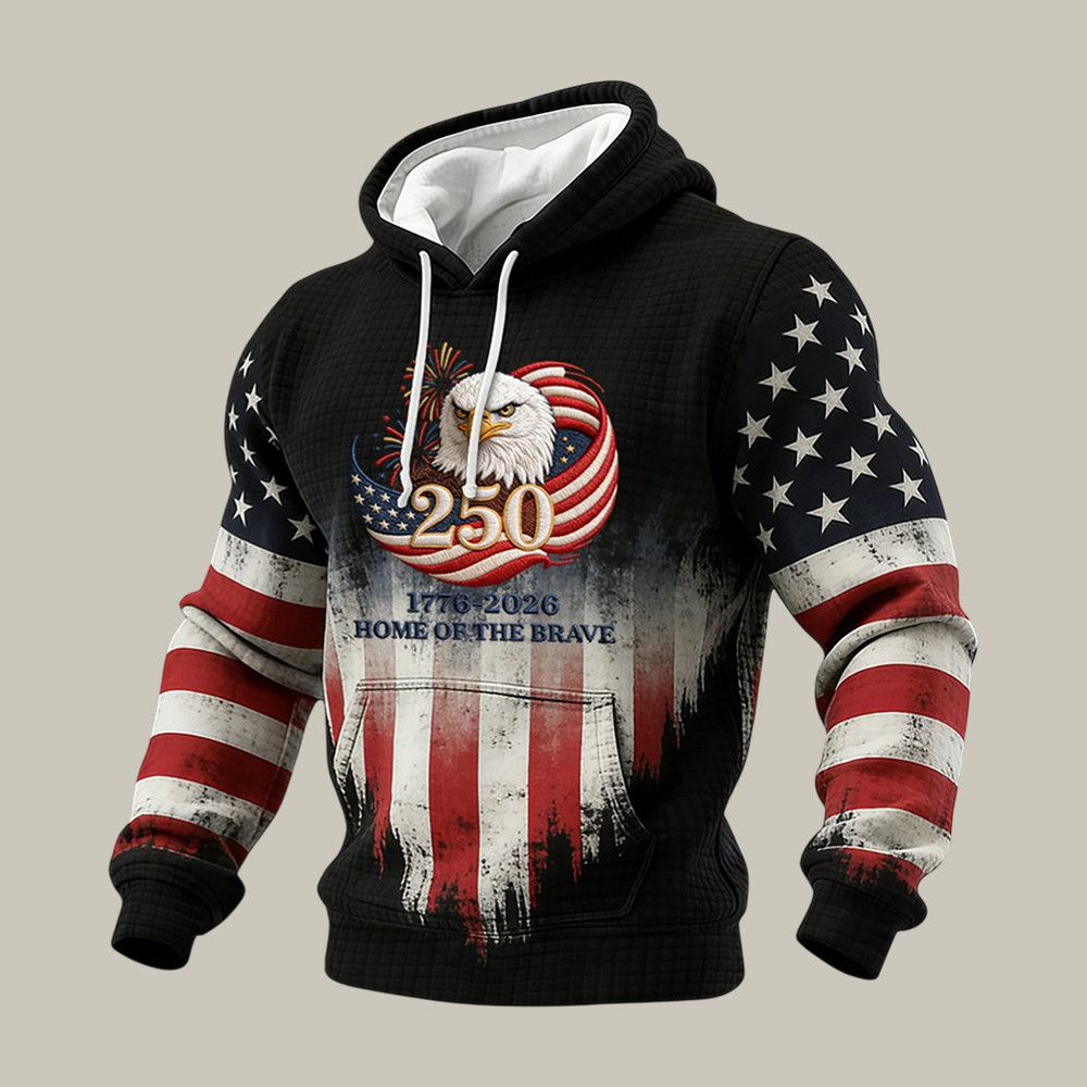 US 250th Anniversary Commemorative Hoodie Patriotic American Eagle Clothing 4Th Of July Gift US 250th Anniversary Commemorative Hoodie Patriotic American Eagle Clothing 4Th Of July Gift - Image 1