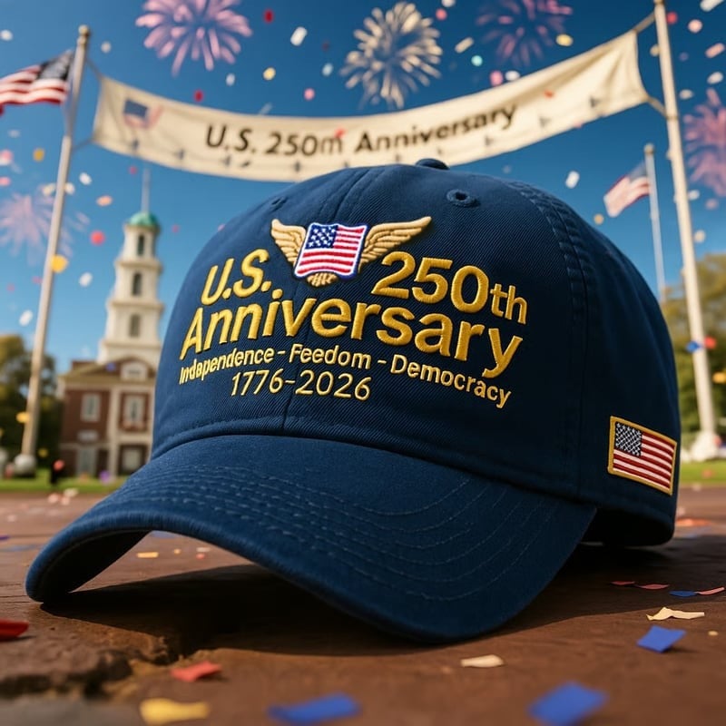 US 250th Anniversary Hat Independence Day Baseball Cap Democracy Gifts For Friend