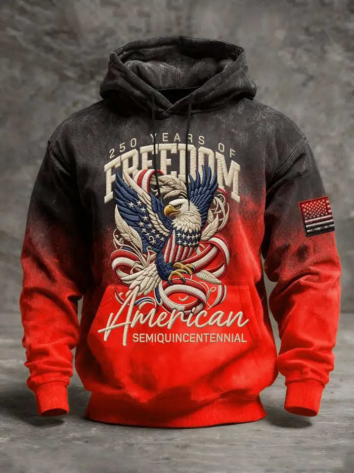 US 250th Anniversary Hoodie Mens 1776 2026 Semiquincentennial Day Fourth of July Gift