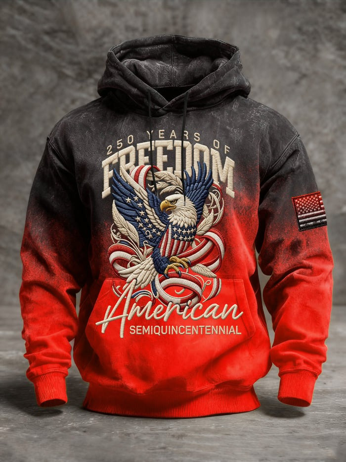 US 250th Anniversary Hoodie Mens 1776 2026 Semiquincentennial Day Fourth of July Gift