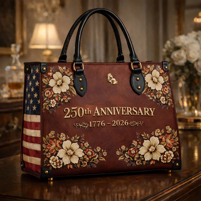US 250th Anniversary Leather Bag July 4 1776 July 4 2026 Bag Unique Gift For Mom