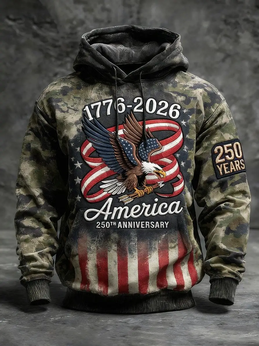 US 250th Anniversary Merch Hoodie 1776 2026 American Pride Apparel 4th July Gift