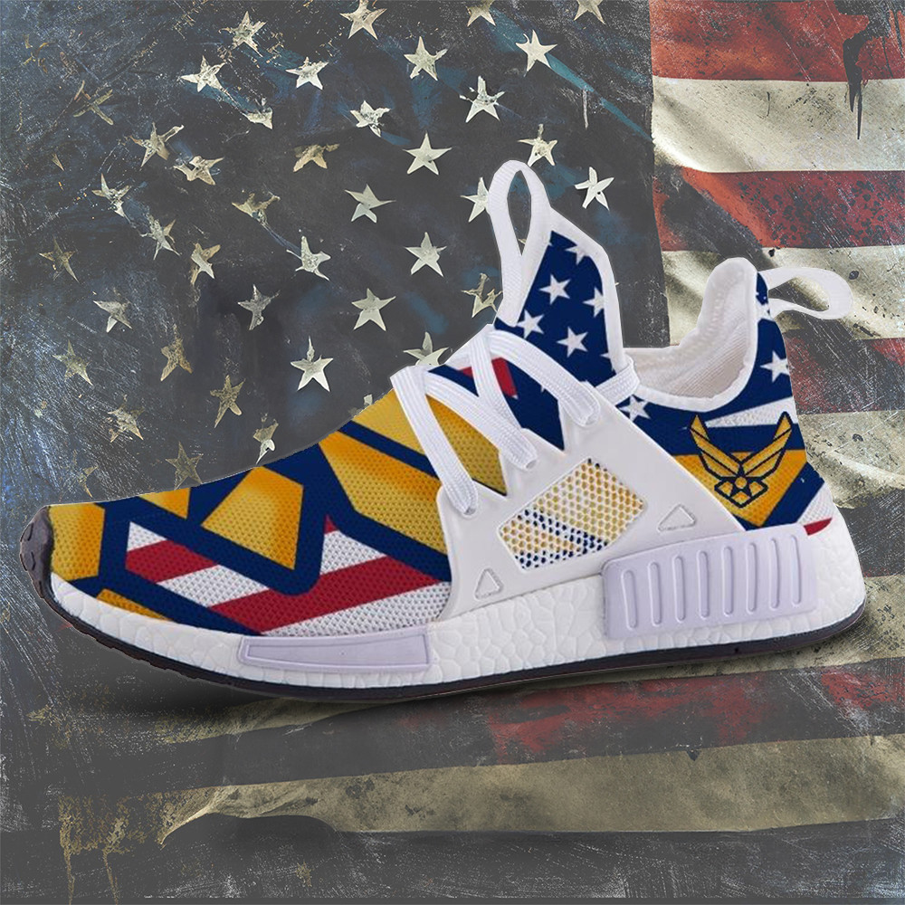 US Air Force American Flag Shoes Proud USAF Sneakers Patriot Merch