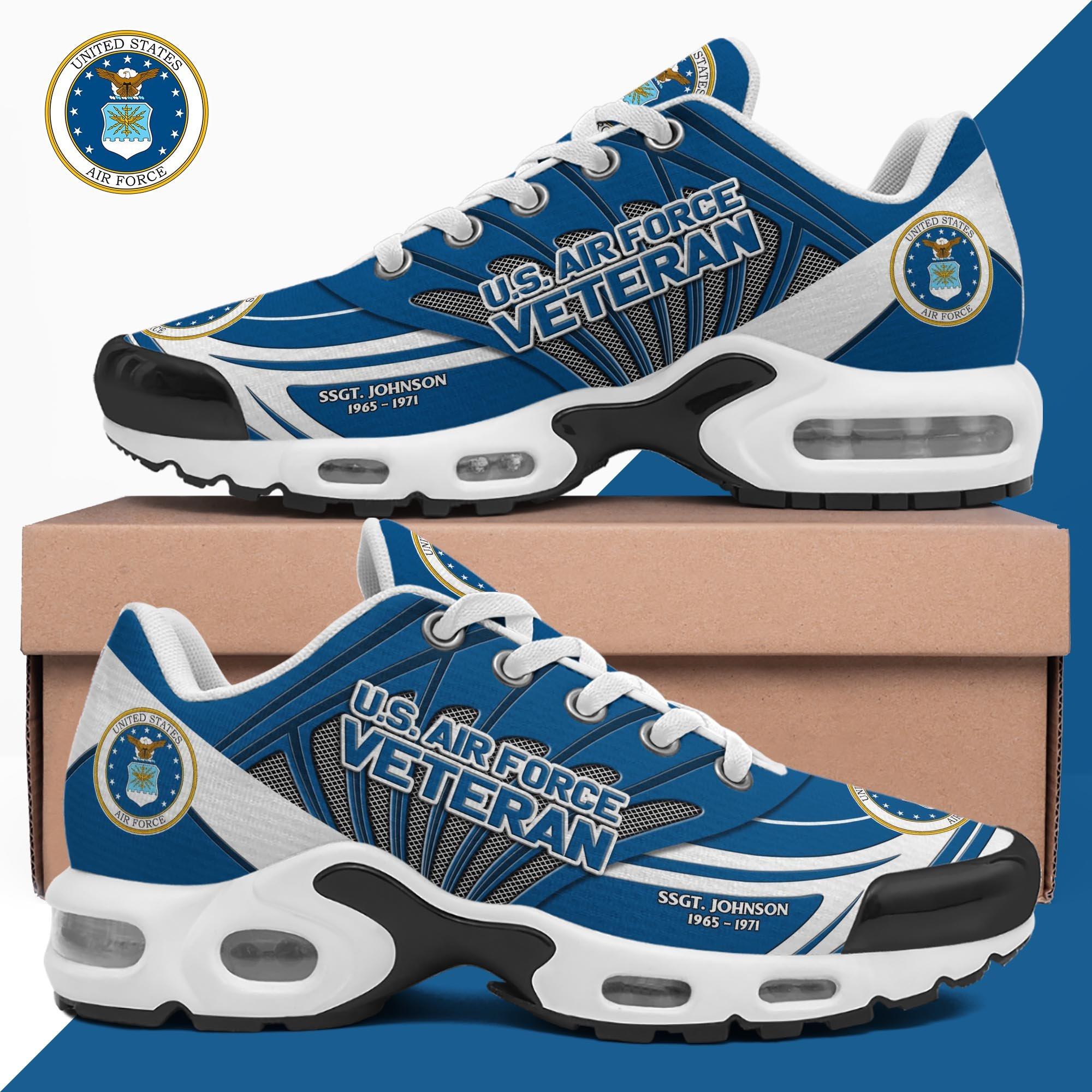 Us Air Force Shoes Custom Name And Year, Military Shoes, Military Gifts Ph406