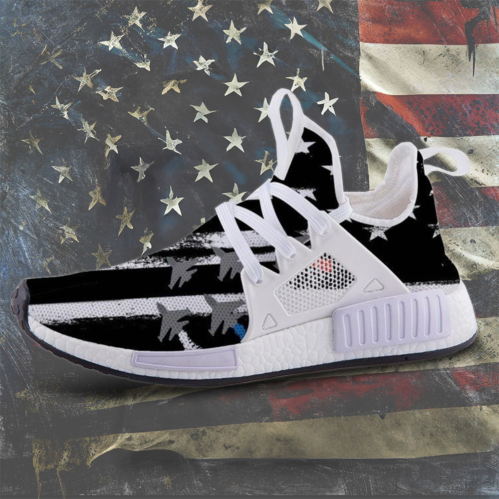US Air Force Shoes Vintage American Flag USAF Sneakers Patriot Merch Gifts For Air Force