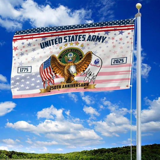 US Army Veteran Flag 250th Anniversary 1775 2025 Semiquincentennial Gift Ideas US Army Veteran Flag 250th Anniversary 1775 2025 Semiquincentennial Gift Ideas - Image 1