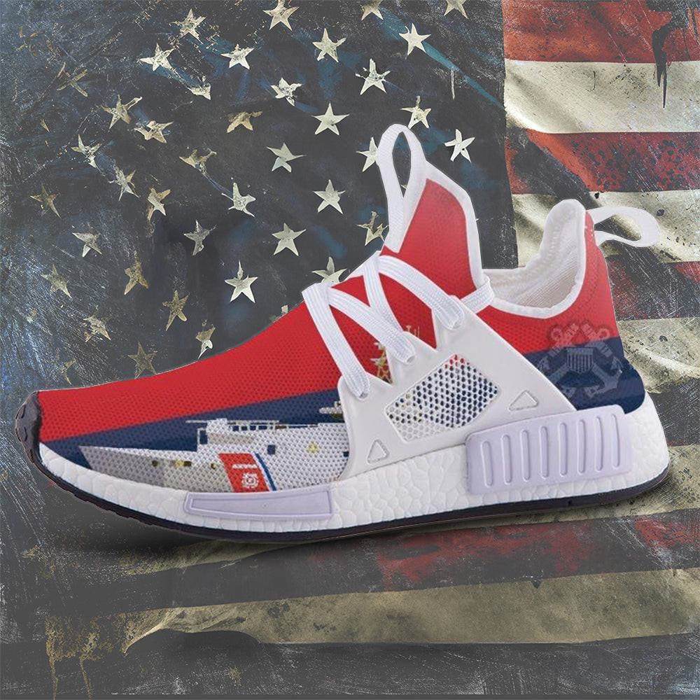 US Coast Guard Shoes Pride Military USCG Sneakers Patriotic Merchandise Gifts For Him -WearandDecor