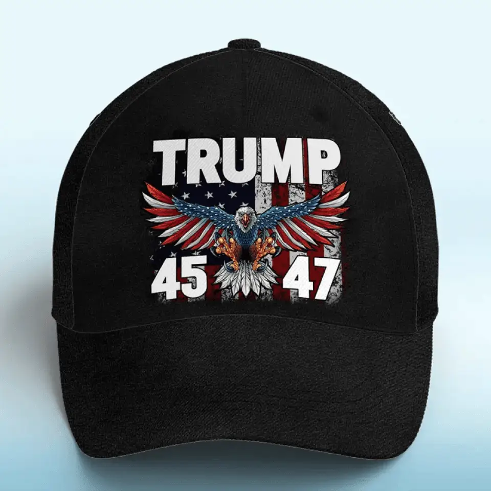 US Eagle Trump 45 47 Hat President Donald Trump 2024 American Patriot Hat MAGA Merch