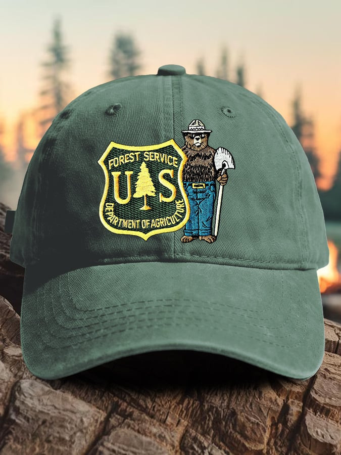 US Forest Service Smokey The Bear Resist Hat Forest Service Resist Cap Patriotic Gifts