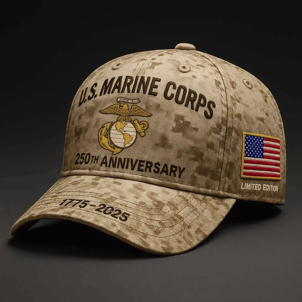 US Marine Corps 250th Anniversary 1775 2025 Hat Proud Marines Cap Gifts For Dad Gifts For Fans