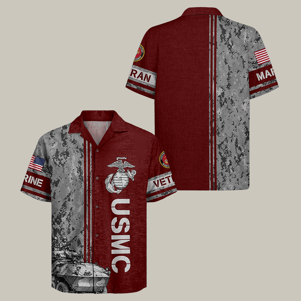 US Marines 250th Anniversary Hawaiian Shirt Semper Fidelis USMC Clothes Gift For Men US Marines 250th Anniversary Hawaiian Shirt Semper Fidelis USMC Clothes Gift For Men - Image 1
