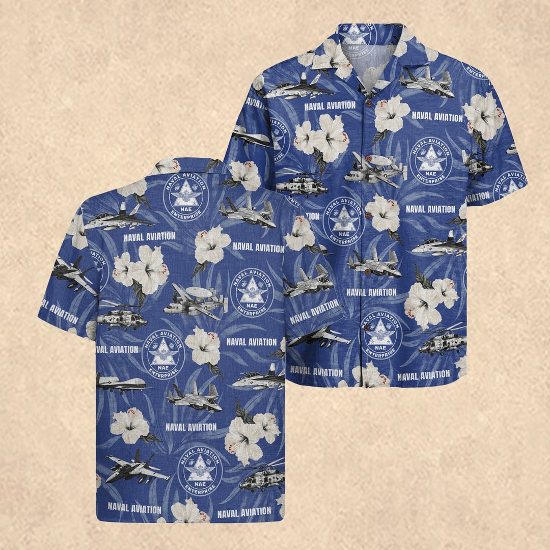 US Naval Aviation Hawaiian Shirt 250 Years of Service Patriotic Shirt Dad Gift