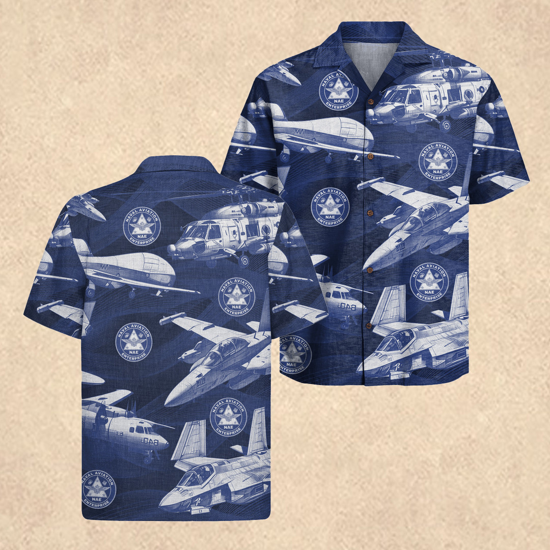 Us Naval Aviation Hawaiian Shirt 250 Years Of Service Patriotic Shirt Father's Day Gift
