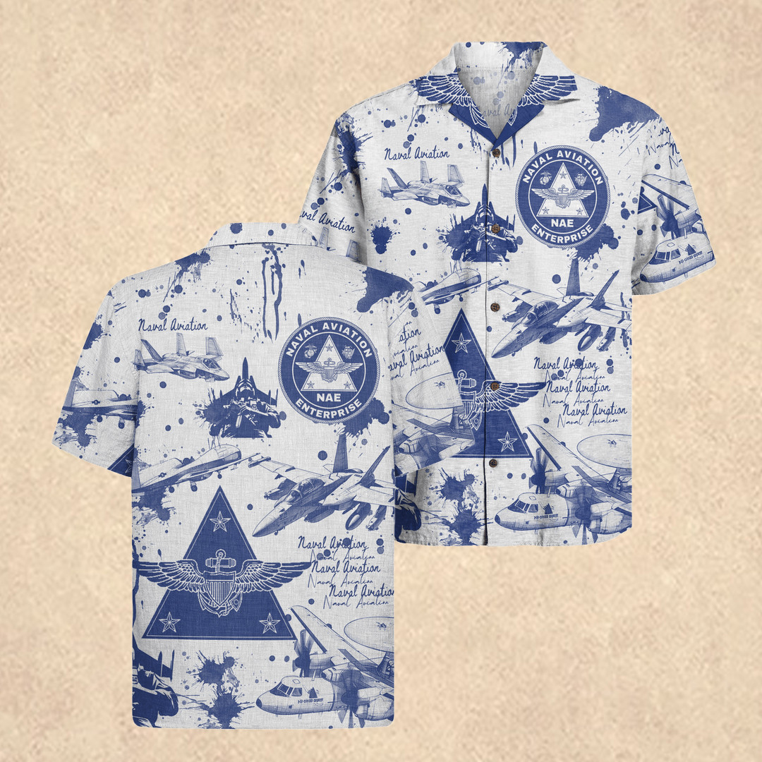 US Naval Aviation Hawaiian Shirt 250th Anniversary Merch Father's Day Gift for Dad