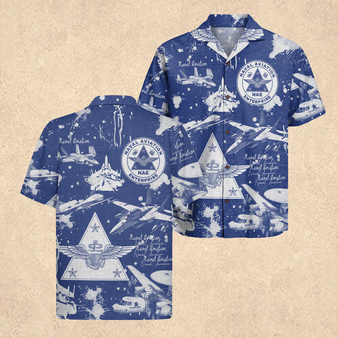 US Naval Aviation Hawaiian Shirt 250th Anniversary Merch Gift for Veteran Dad